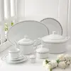 سرویس غذاخوری 102 پارچه چینی زرین ایران سری رادیانس مدل سیلور ری درجه یک
