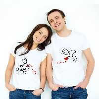 تیشرت ست Find Love طرح A 17
