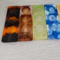 جای شمع وارمر  رزینی با 3 جای وارمر  طرح مرمر  در رنگ بندی مختلف