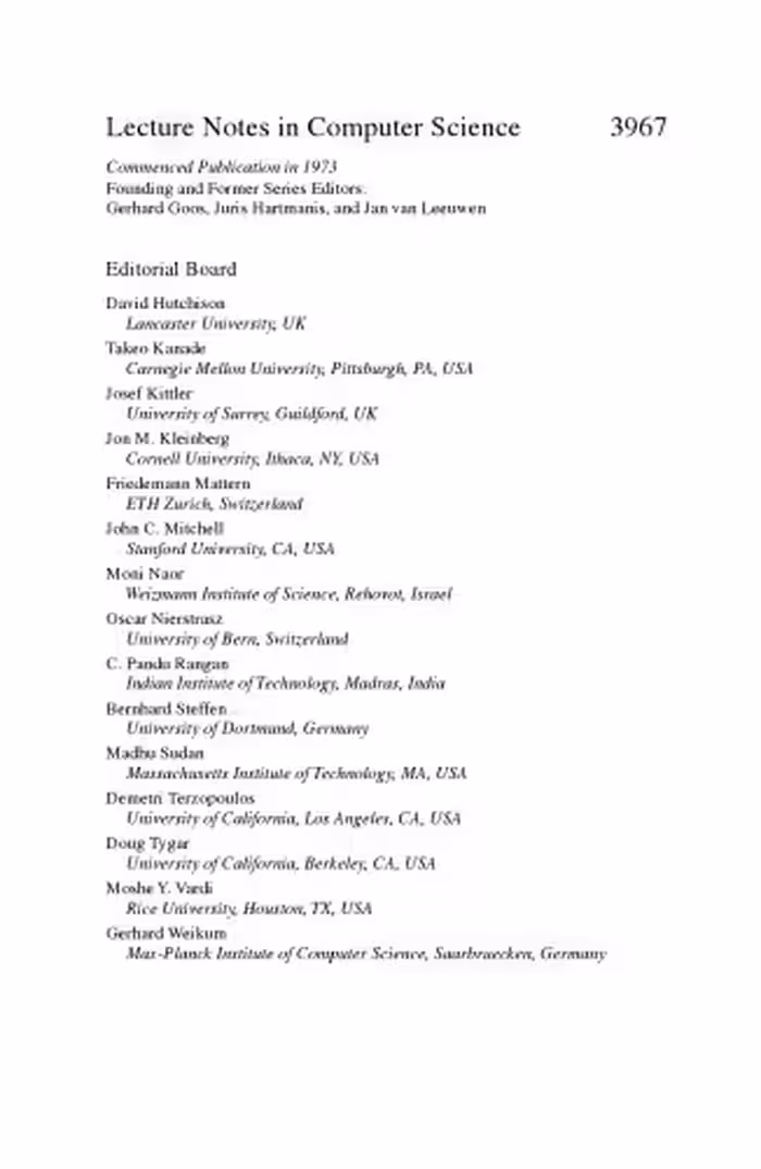 خرید و دانلود نسخه کامل کتاب Computer Science – Theory and Applications: First International Computer Science Symposium in Russia, CSR 2006, St. Petersburg, Russia, June 8-12. 2006. Proceedings
