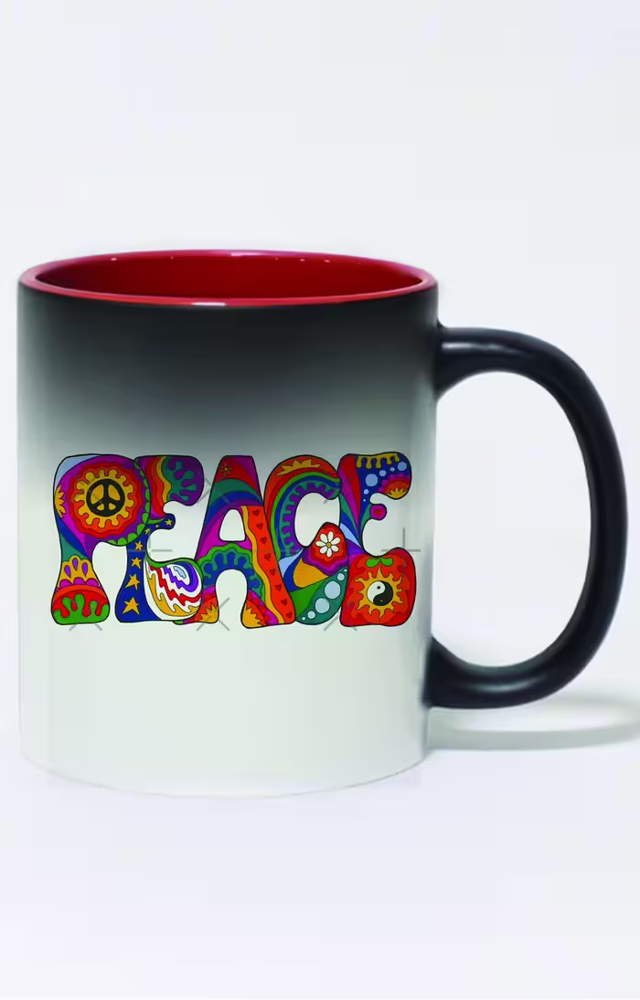 ماگ حرارتی داخل رنگی peace کد 3150