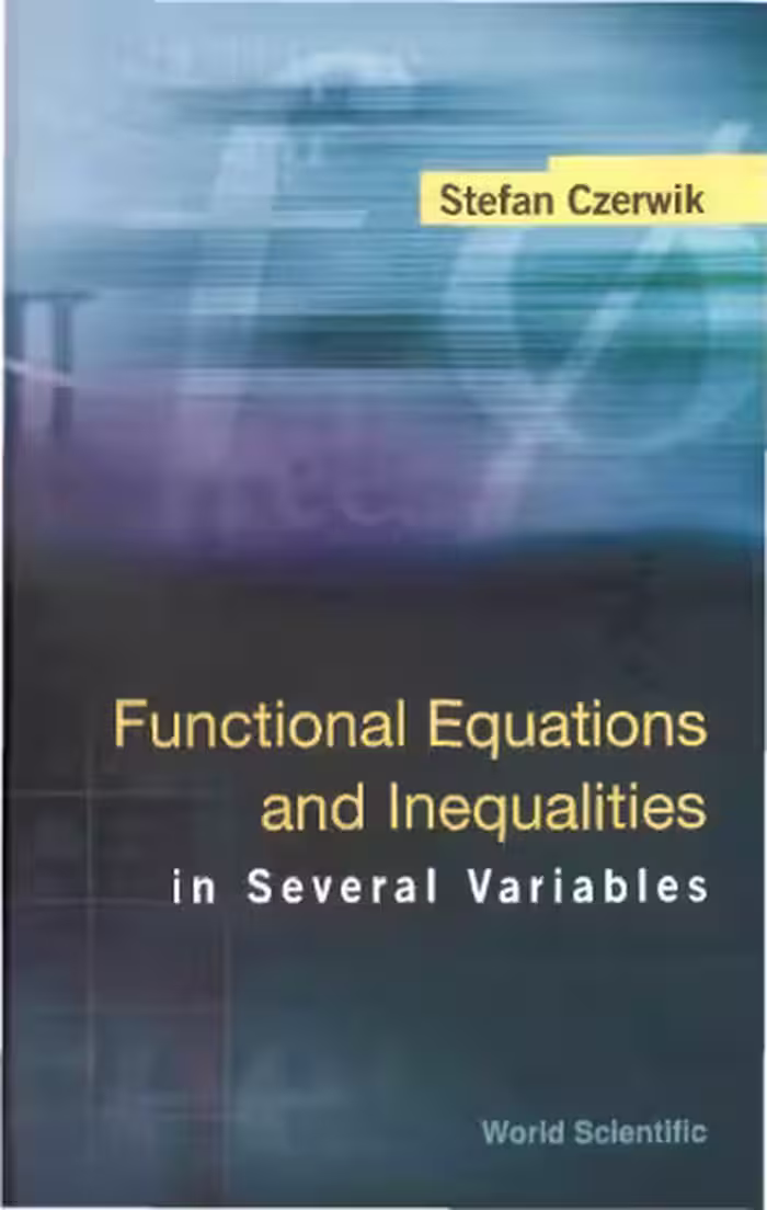 خرید و دانلود نسخه کامل کتاب Functional Equations and Inequalities in Several Variables