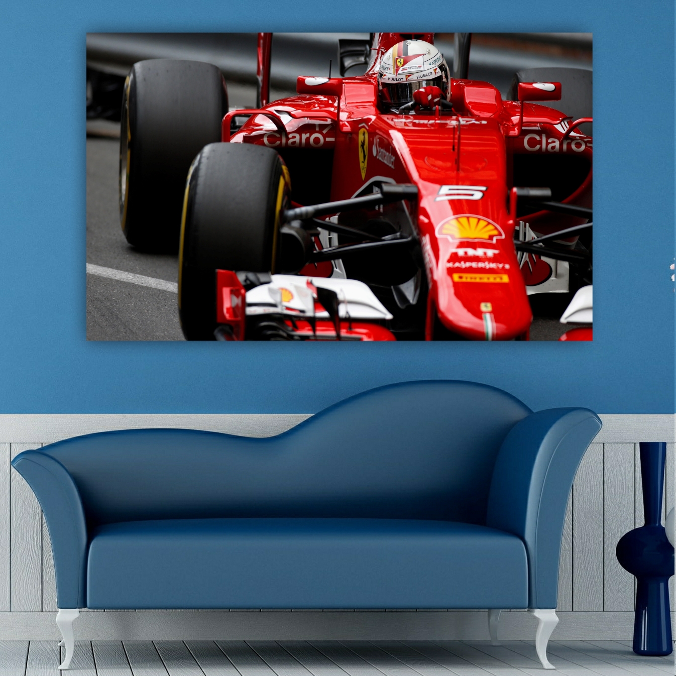 تابلو بوم طرح ماشین فرمول یک فراری مدل SDB712