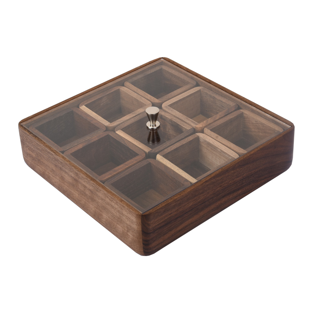 ست جا ادویه 10 پارچه مدل چوبی