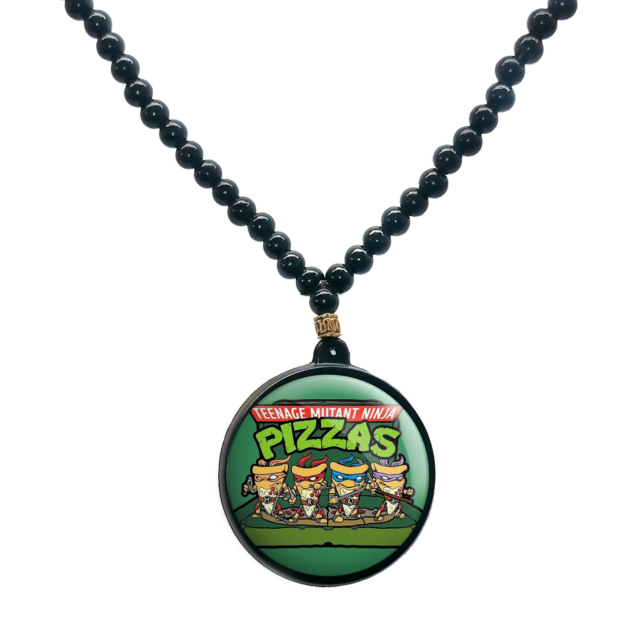 گردنبند پرمانه طرح لاکپشت‌های نینجا کد pmd.10004 مدل دو طرفه