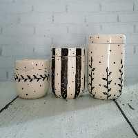 بانکه سه تایی سفید مشکی 2