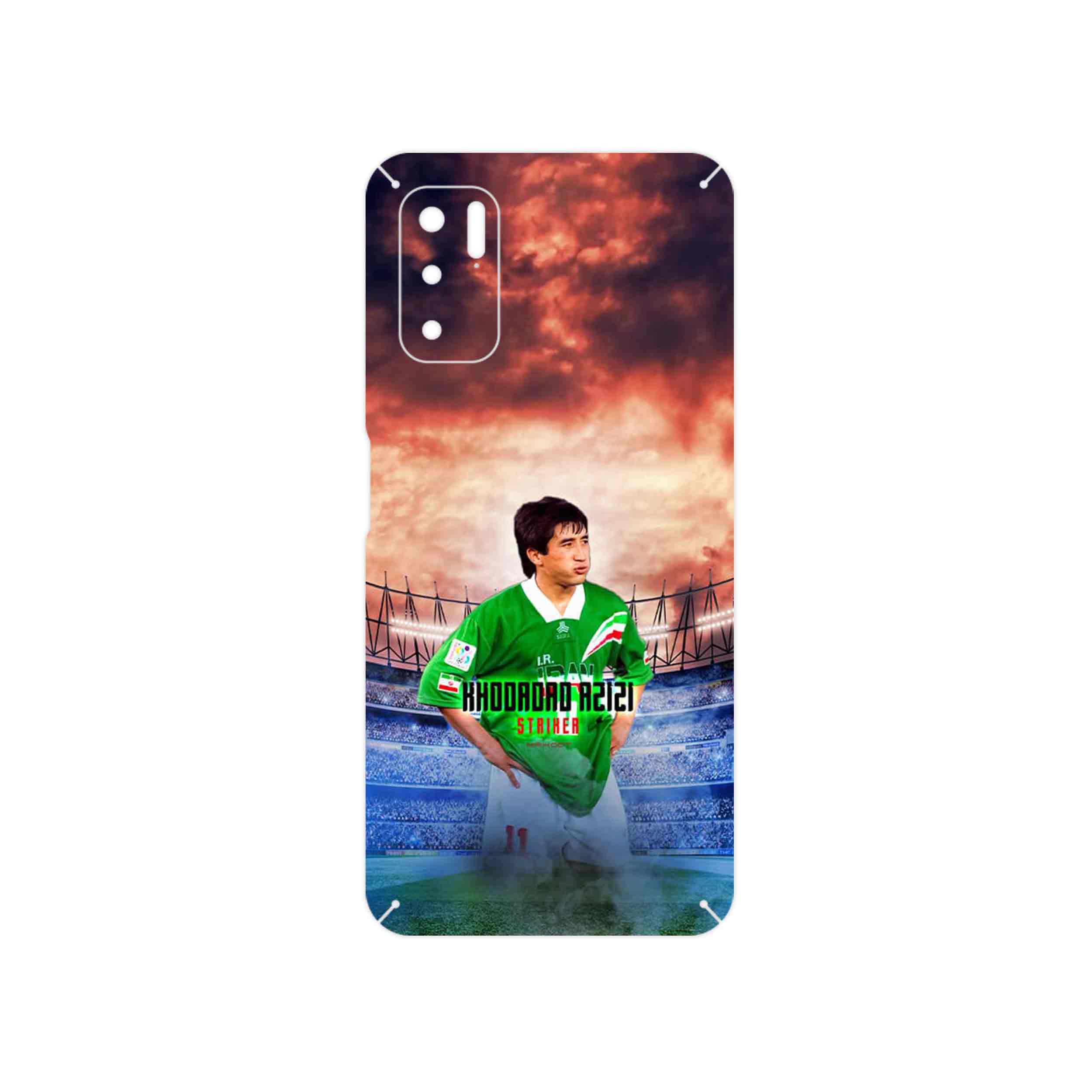 برچسب پوششی ماهوت مدل Khodadad Azizi مناسب برای گوشی موبایل شیائومی Redmi Note 10 5G