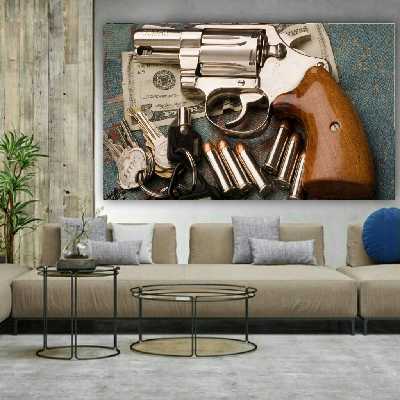 تابلو شاسی مدل اسلحه کلاسیک کد AR9485