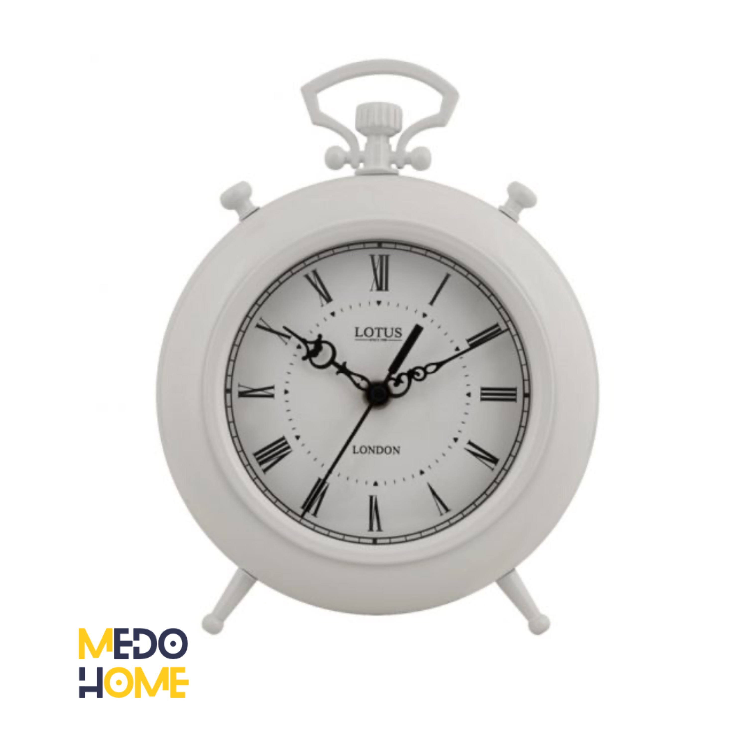 ساعت فلزی رومیزی SAN LUIS کد BS-500 رنگ سفید