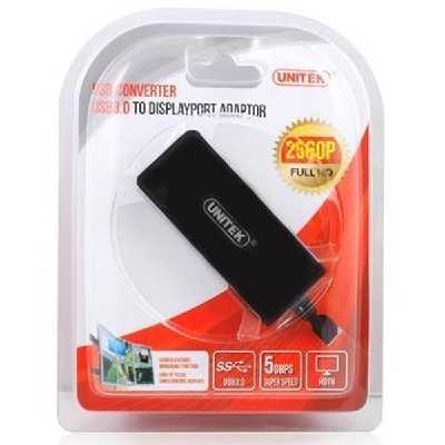 مبدل USB3.0 به Display Port یونیتک مدل Y-3703