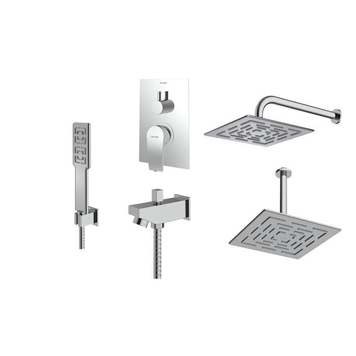 شیر حمام توکار شودر مدل رومرپلاس تیپ 4 - BRASS