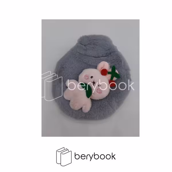 کیسه آب گرم / hot water bag / پولیشی / طرح خرگوش صورتی / کد 3001 / 350میل