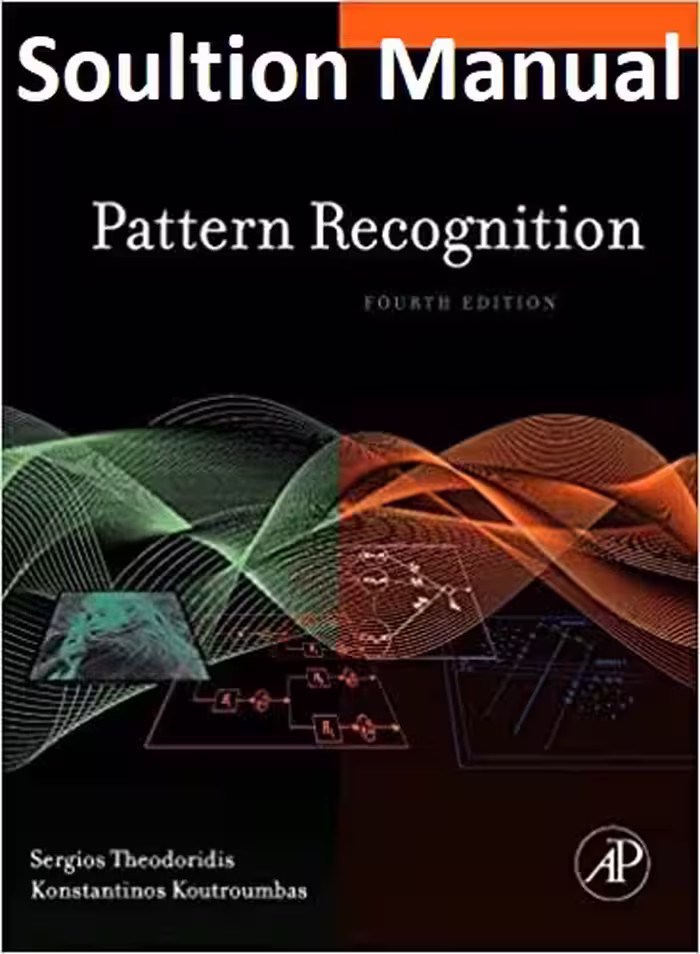 خرید و دانلود نسخه کامل کتاب [Soultion Manual] Pattern Recognition (4th Edition) - pdf