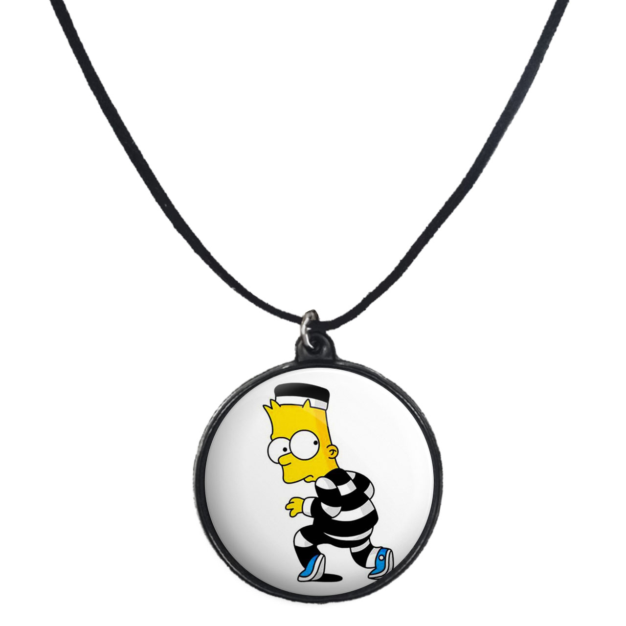 گردنبند پرمانه طرح سیمپسون ها کد pmb.1774 مدل دو طرفه