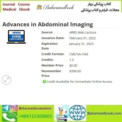 ARRS Advances in Abdominal Imaging 2022 video course pric