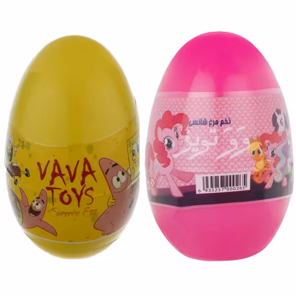 اسباب بازی شانسی وو تویز مدل تخم مرغی کد Twin S2-BS-PO مجموعه 2 عددی
