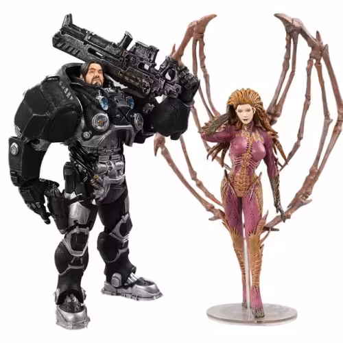 فیگور طرح استارکرفت Starcraft مدل جیم رینور Jim Raynor و سارا کریگان Sarah Kerrigan مجموعه 2 عددی