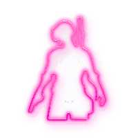 چراغ دیواری نئون دیزاین طرح Pubg-GL_PN