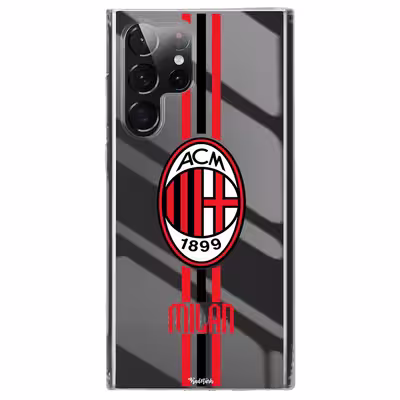 کاور طرح A.C Milan مناسب برای گوشی موبایل سامسونگ Galaxy S22 Ultra