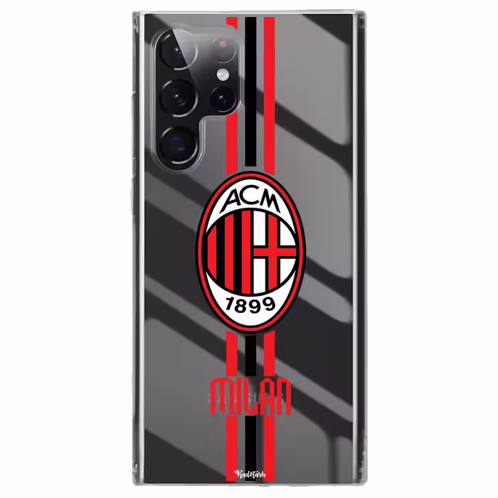 کاور طرح A.C Milan مناسب برای گوشی موبایل سامسونگ Galaxy S22 Ultra