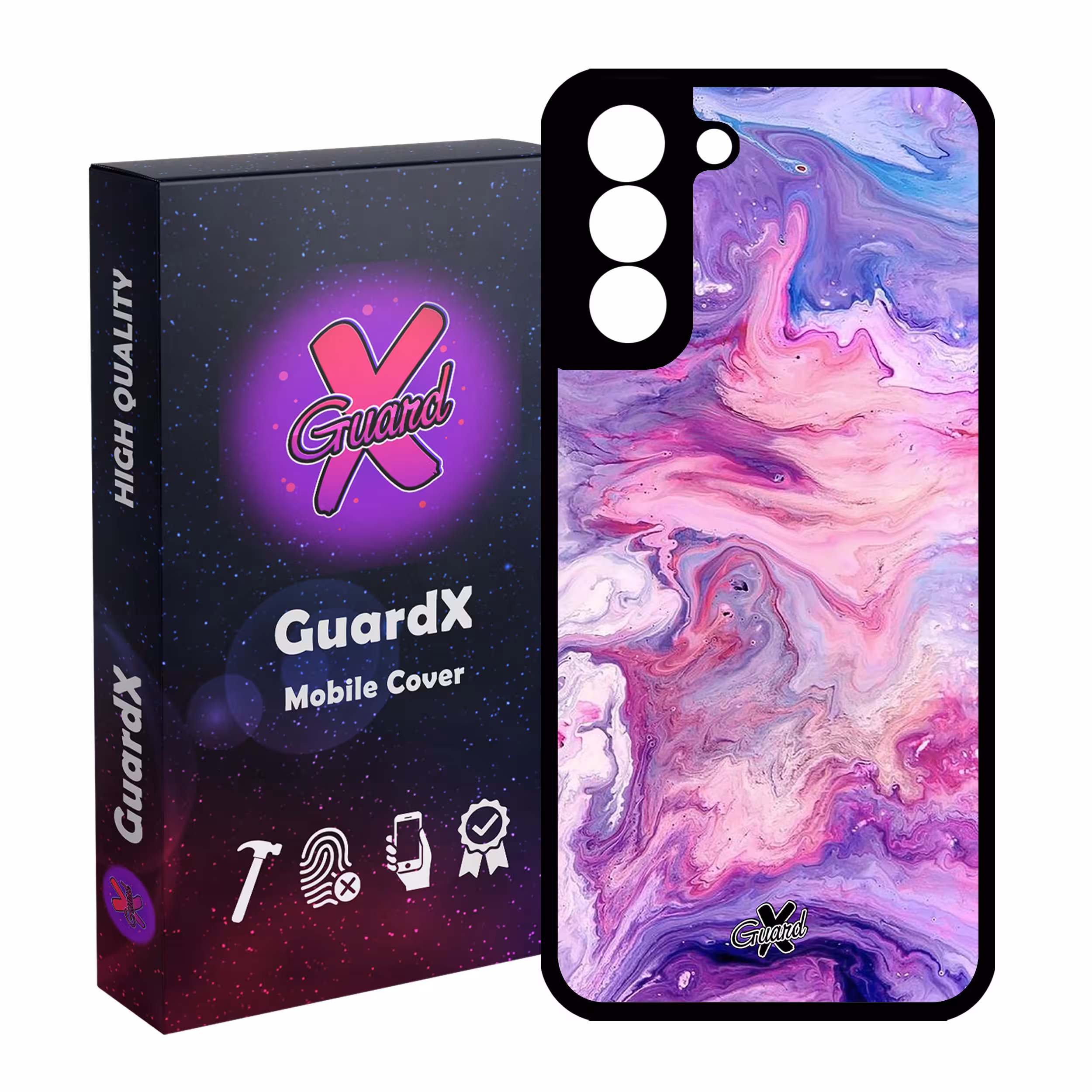کاور گارد ایکس طرح ماربل مدل Glass10303 مناسب برای گوشی موبایل سامسونگ Galaxy S21 FE
