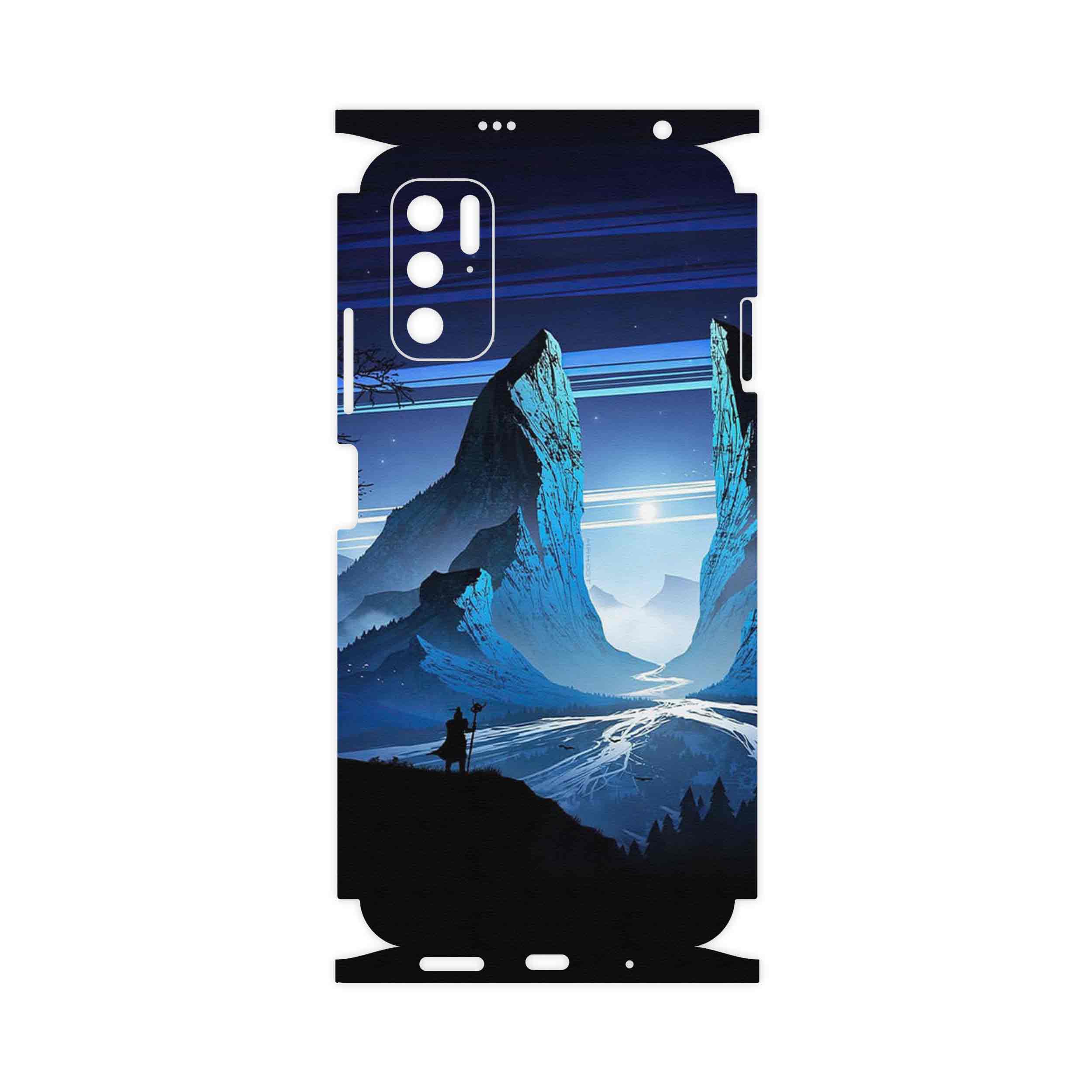 برچسب پوششی ماهوت مدل Blue Mountains Digital Art-FullSkin مناسب برای گوشی موبایل شیائومی Redmi Note 11SE