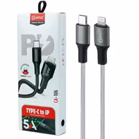 کابل تبدیل فست شارژ GFUZ CA-106 Type-C To Lightning 5A 1m