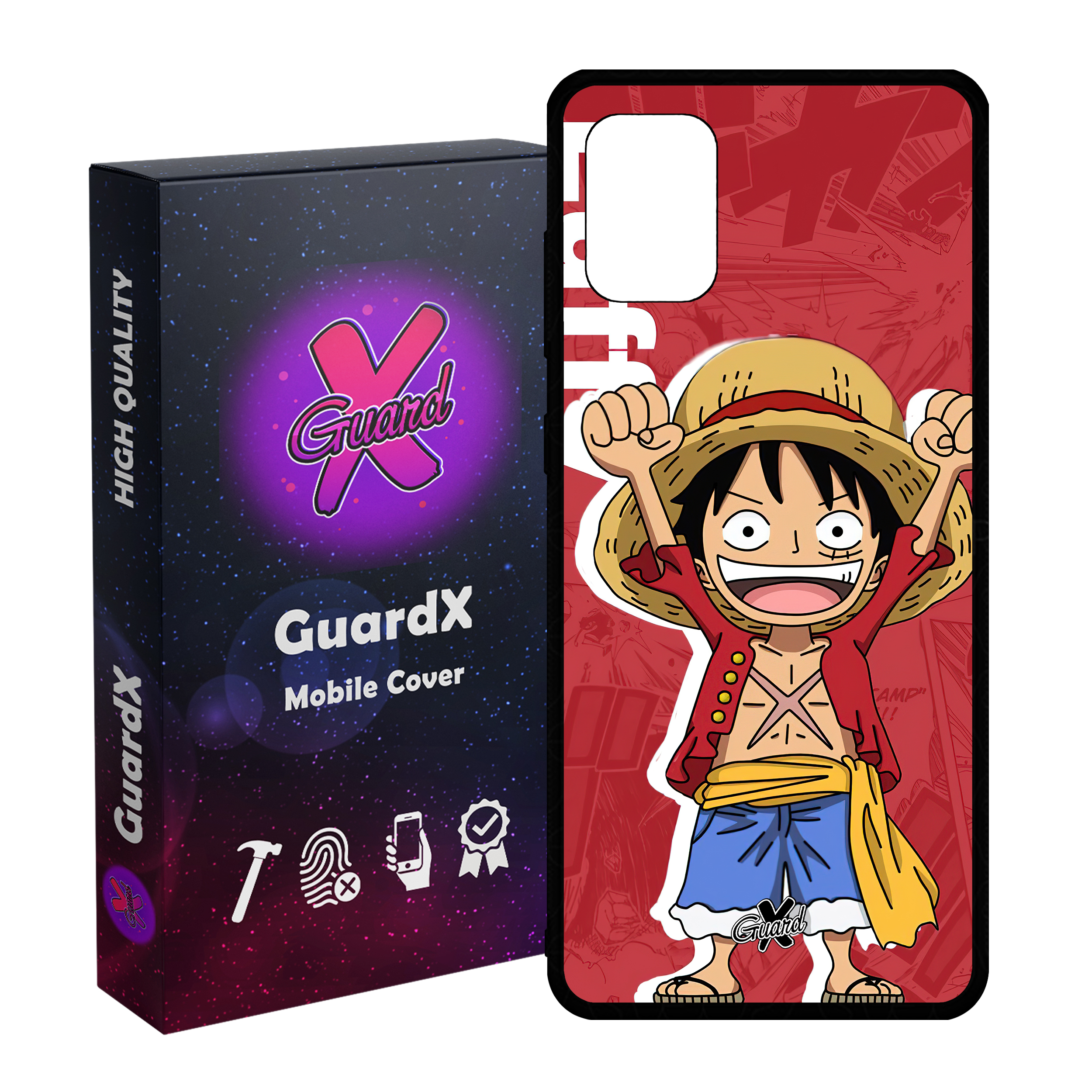 کاور گارد ایکس طرح One Piece Luffy Anime مدل Glass10470 مناسب برای گوشی موبایل سامسونگ Galaxy A31