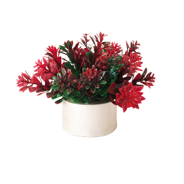 گلدان به همراه گل مصنوعی مدل میخک کد 532