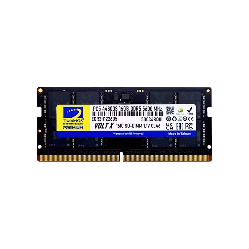 رم لپ تاپ تواین موس ظرفیت 16 گیگابایت RAM 16GB TwinMOS 4800 DDR5-NB - بفی کالا | تجربه جدید خرید لپ تاپ