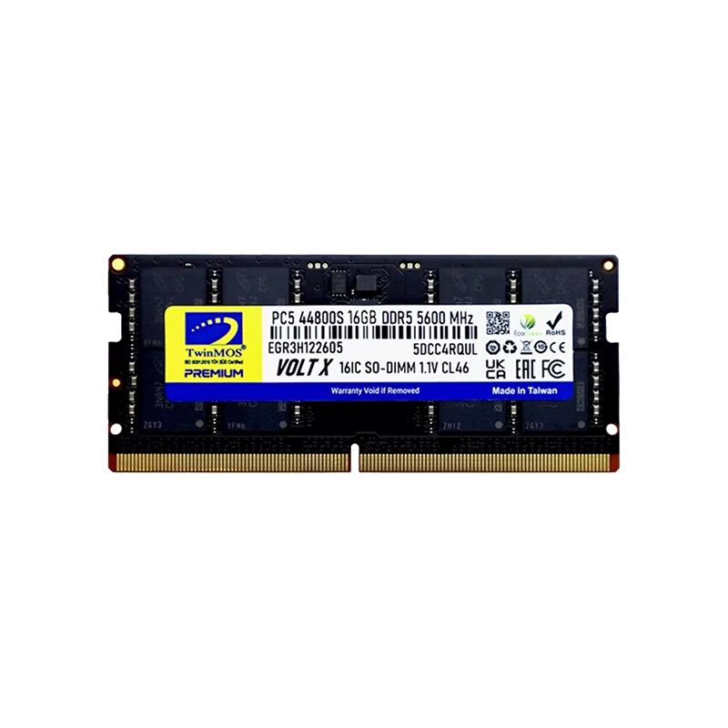 رم لپ تاپ تواین موس ظرفیت 16 گیگابایت RAM 16GB TwinMOS 4800 DDR5-NB - بفی کالا | تجربه جدید خرید لپ تاپ