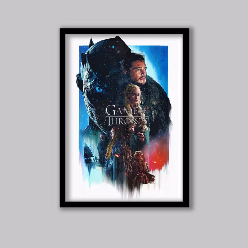 تابلو مدل سریال بازی تاج و تخت Game of thrones کد LA-G10260-2 | دنیای قاب