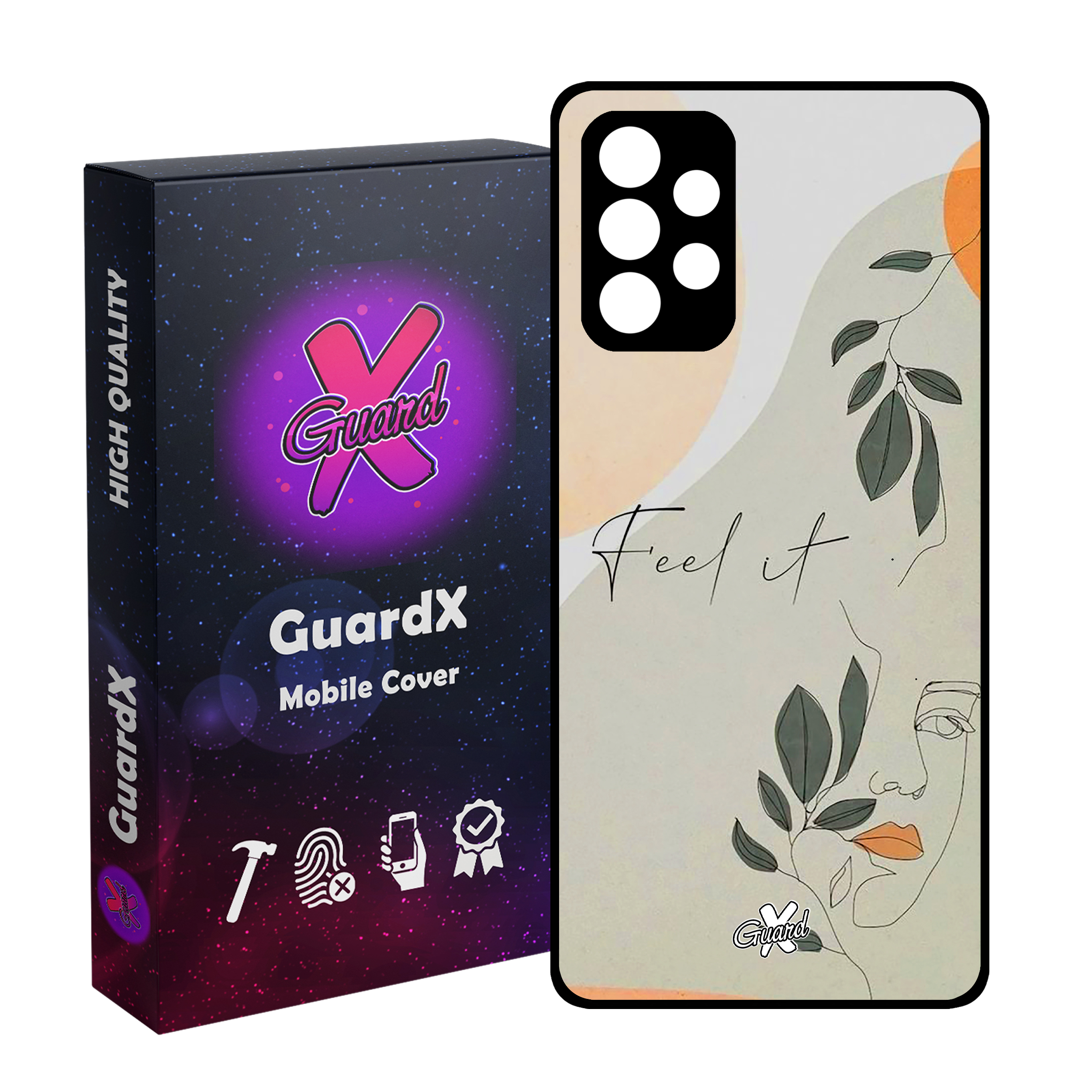 کاور گارد ایکس طرح دختر مدل Glass10387 مناسب برای گوشی موبایل سامسونگ Galaxy A72