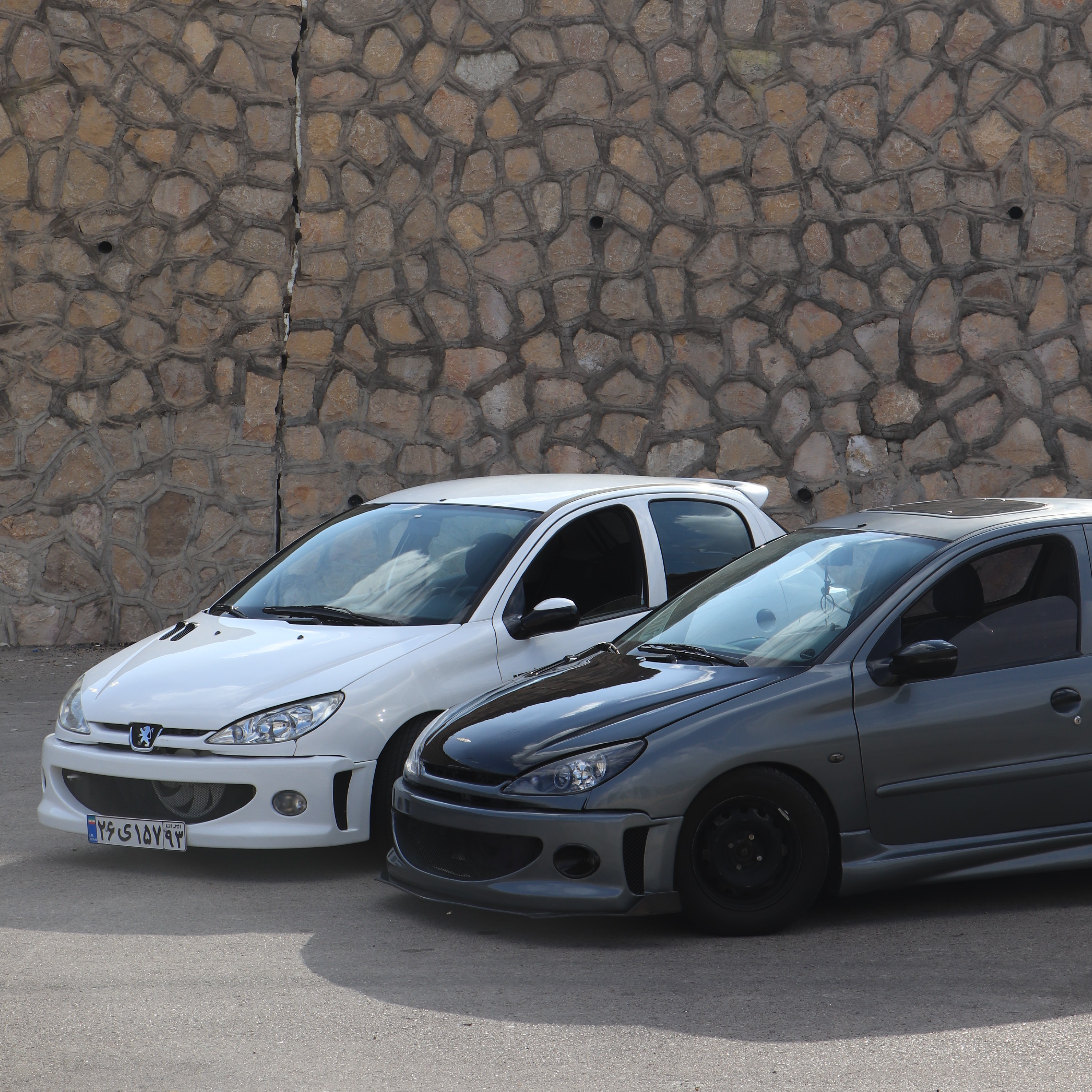 سپر جلو 206 wrc دبلیو آر سی فایبرگلاس درجه یک رنگ شده ارسال با تیپاکس و بصورت پس کرایه