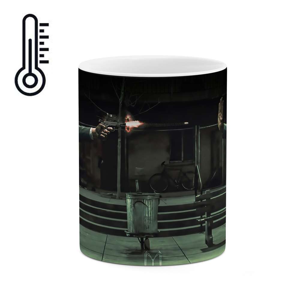 ماگ حرارتی طرح جان ویک و ماتریکس مدل mgph02636