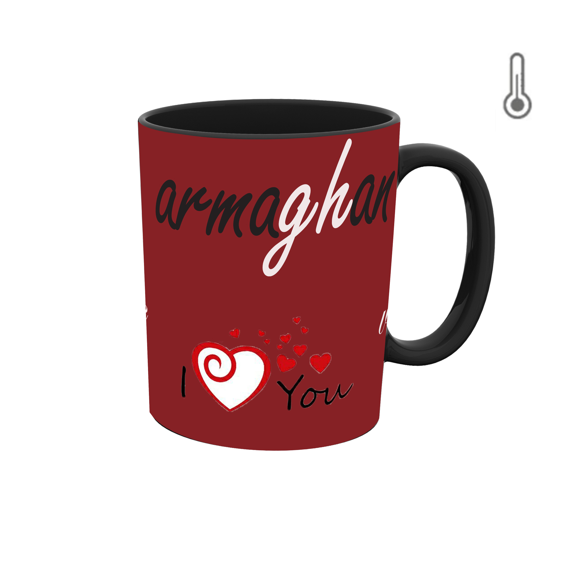 ماگ حرارتی طرح اسم ارمغان 