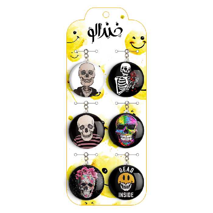 جاکلیدی خندالو طرح اسکلت کد 14A مجموعه 6 عددی