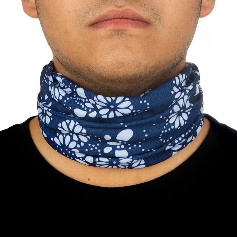 دستمال سر و گردن کوهنوردی اسکارف تابستانی طرحدار هد گیر ABS | سرمه ای/سفید