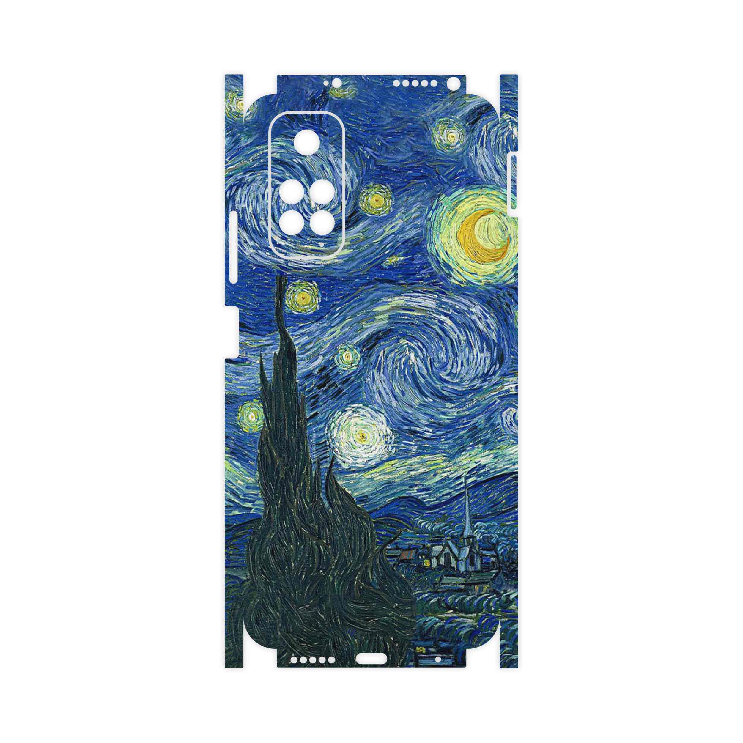 برچسب پوششی ماهوت مدل The Starry Night of van Gogh-FullSkin مناسب برای گوشی موبایل شیائومی Redmi Note 11