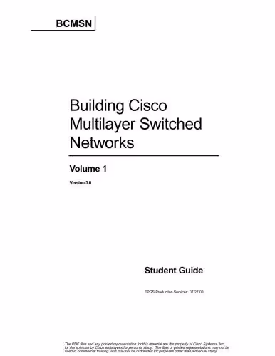 خرید و دانلود نسخه کامل کتاب Building Scalable Cisco Internetworks. Volume 1. Student Guide