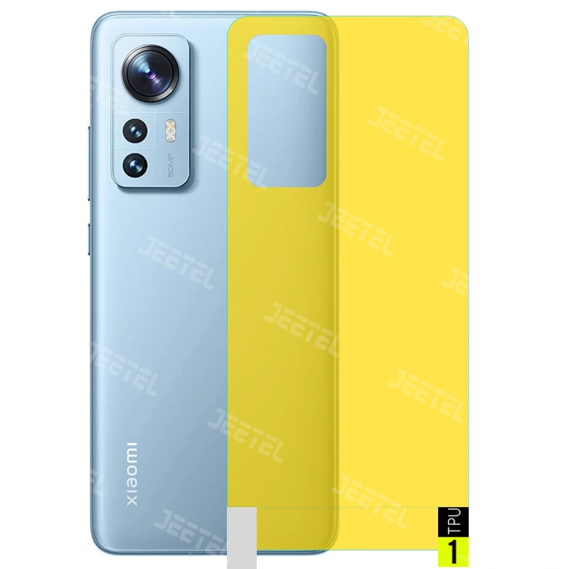 برچسب نانو پشت گوشی Xiaomi 12 / 12X مدل فول کاور شفاف آنتی شوک