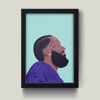 تابلو مدل Nipsey Hussle نیپسی هاسل کد S1424-b