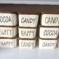 بانکه سرامیک مربع کوچک