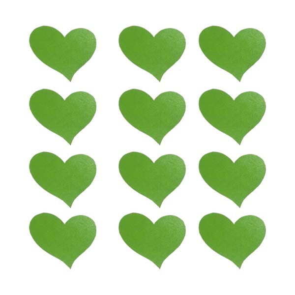 ابزار تزیینی مدل قلب کد LOve 1028 بسته 12 عددی