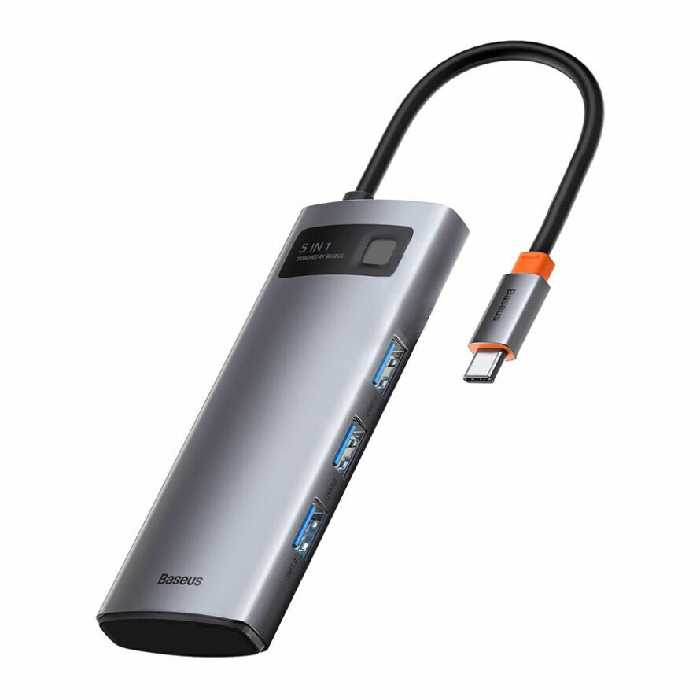 هاب مبدل بیسوس Metal Gleam CAHUB-CX0G Type-C