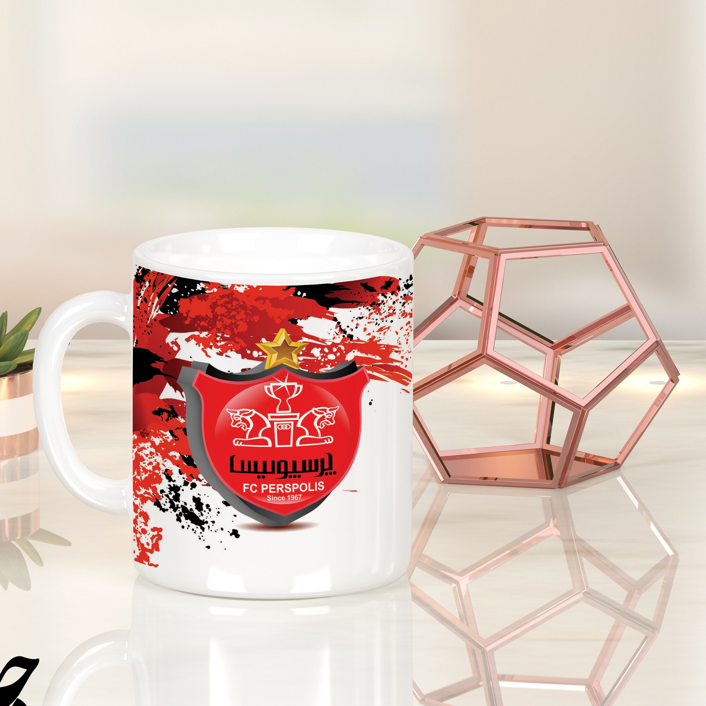 ماگ طرح هواداری پرسپولیس (قابل تغییر مطابق سلیقه شما)