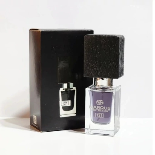 عطر جیبی مردانه مارکویی کالکشن مدل Nasomatto Black Afgano کد 121 حجم 25 میلی لیتر