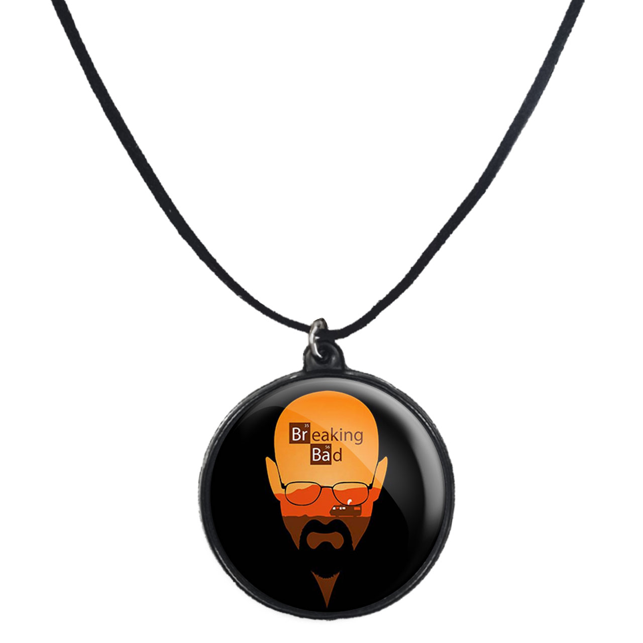 گردنبند پرمانه طرح بریکینگ بد کد pmb.7809 مدل دو طرفه