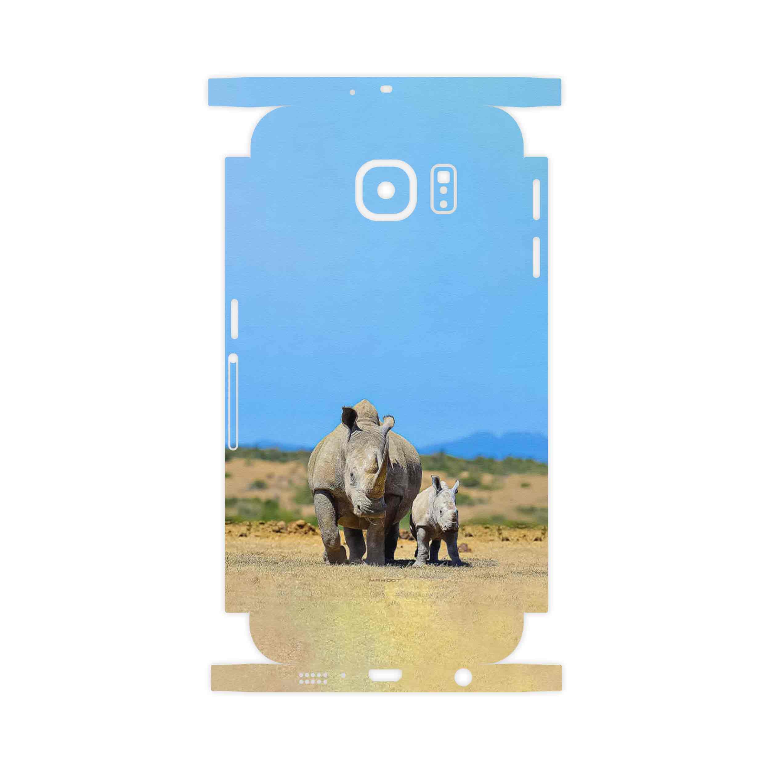 برچسب پوششی ماهوت مدل Rhino-FullSkin مناسب برای گوشی موبایل سامسونگ Galaxy S6 Edge