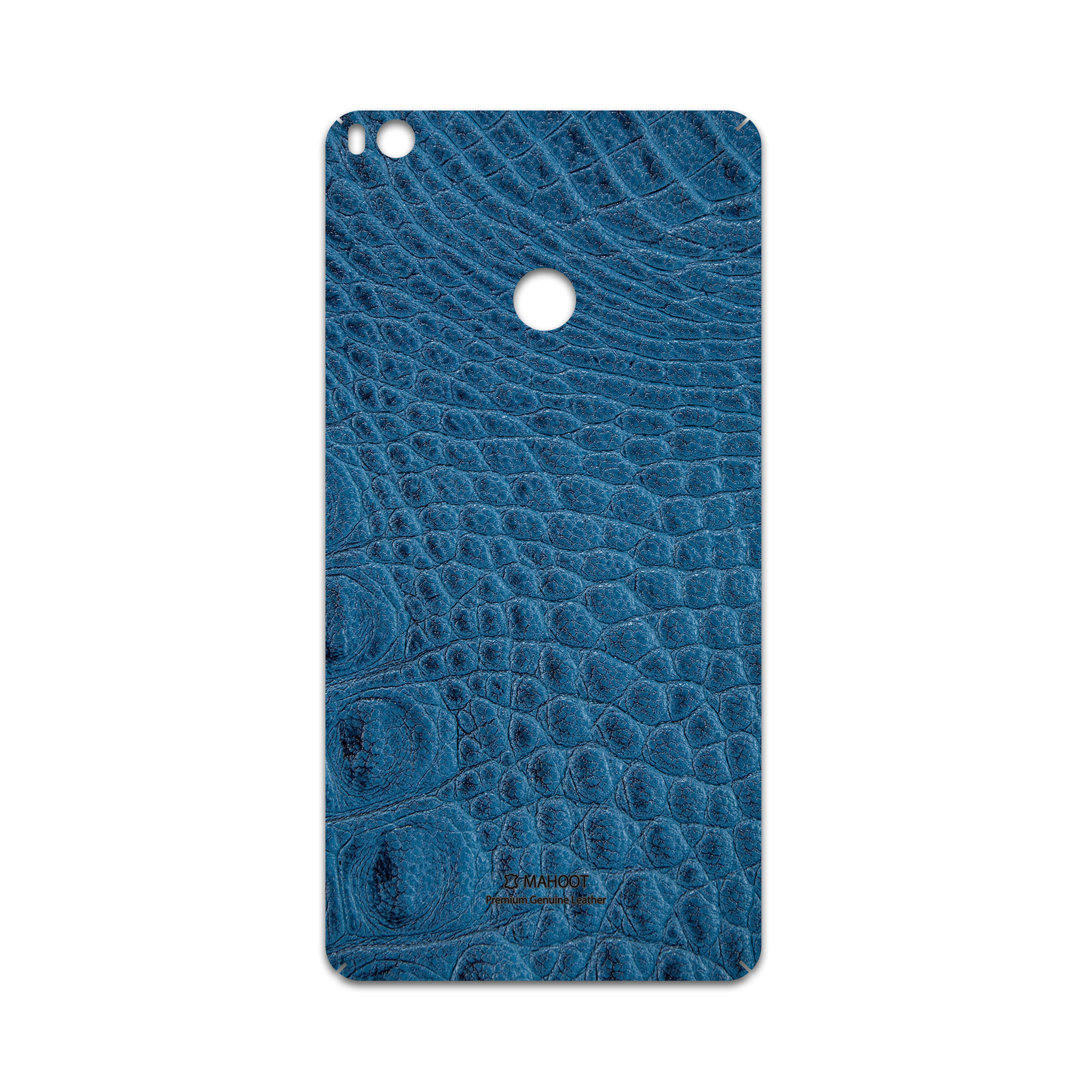برچسب پوششی ماهوت مدل Blue-Crocodile-Leather مناسب برای گوشی موبایل شیائومی Mi Max 2
